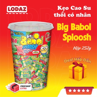 Kẹo Cao Su thổi có nhân Big Babol Sploosh vị trái cây hộp 252g ( 70 viên )