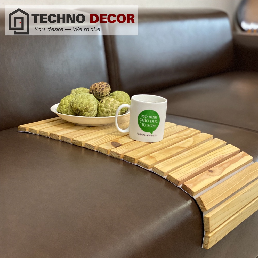 Miếng Lót Gỗ Gấp Gọn Đặt Trên Sofa Chống Trơn Trượt TechnoDecor LC0010 Quấn Gọn Trang Trí Bàn Ăn Sofa Ưu Chuộng Ở Mỹ