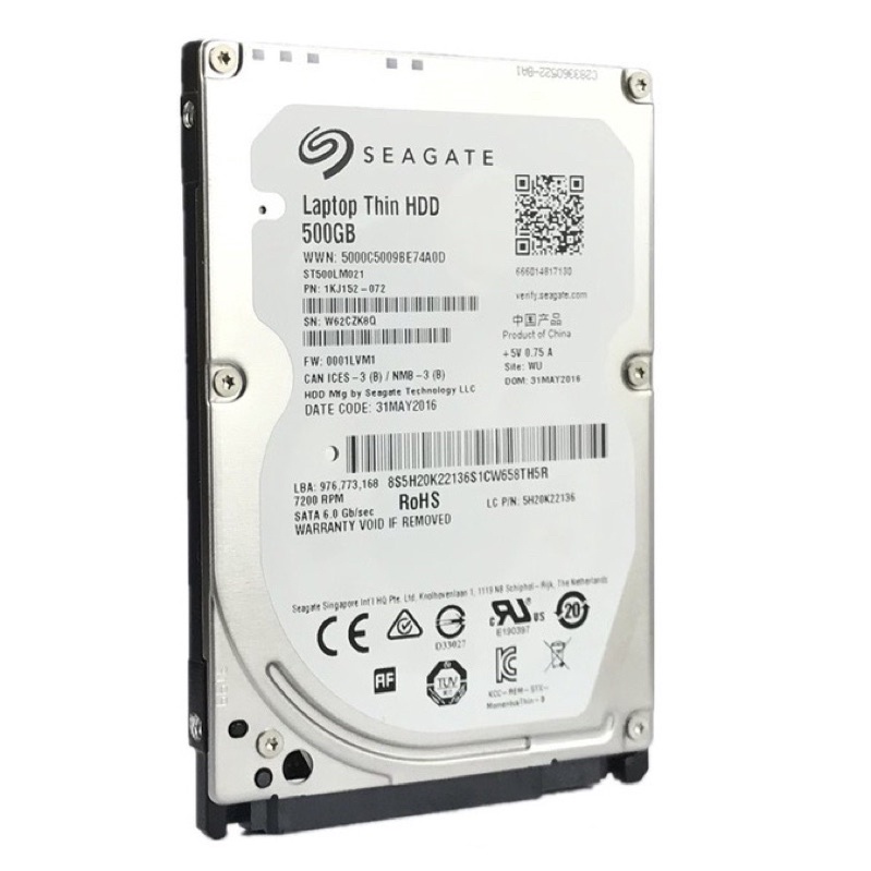 Hdd laptop 500g hàng bóc máy Toshiba/Western/HGST/Seagate/ 5400,7200prm