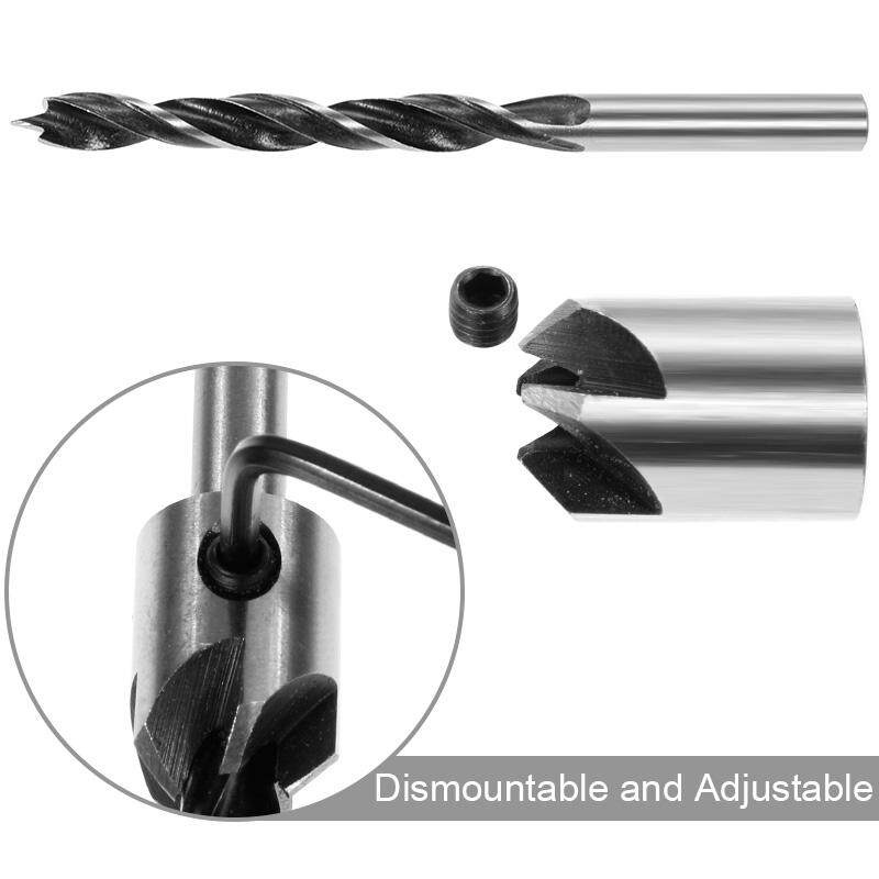 YYDS shop 7 chiếc mũi khoan gỗ HSS 3mm-10mm 5 ngạnh