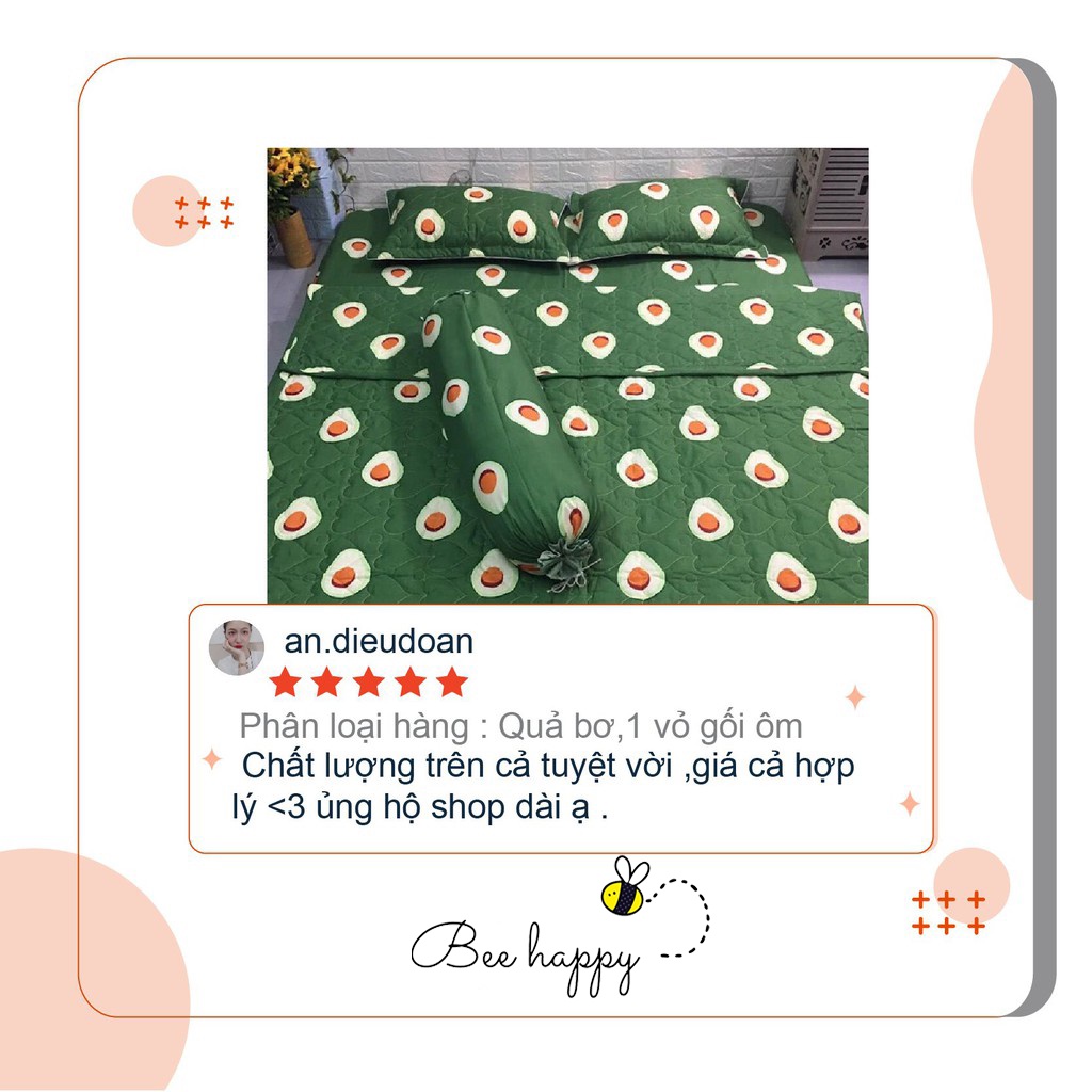 Vỏ gối ôm35x100 vỏ gối, bao gối ôm cotton poly đơn giản BEE HAPPY BEDDING