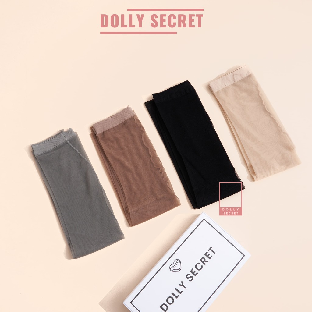 Quần tất giấy xuyên thấu tàng hình Hàn Quốc siêu mỏng siêu dai không rách dọc giá rẻ cho nữ DOLLY SECRET T12