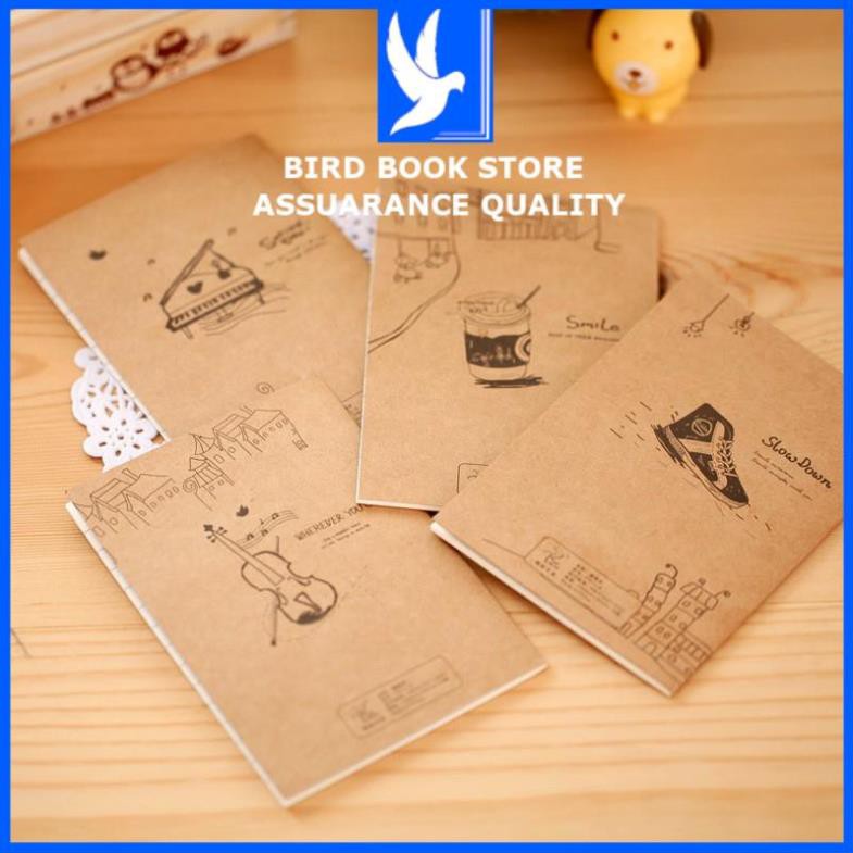 Sổ tay bìa nâu Vintag 𝑭𝒓𝒆𝒆𝒔𝒉𝒊𝒑 Bird Book