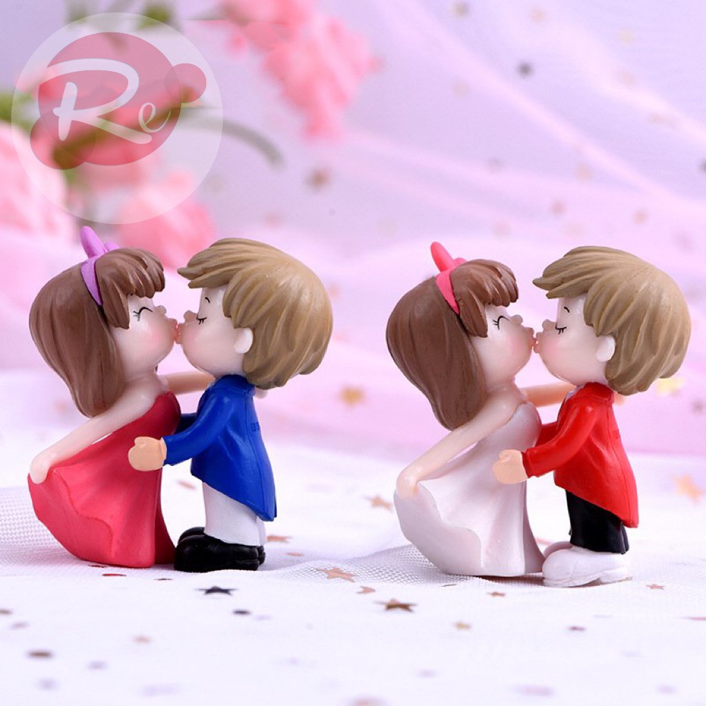 [SIÊU RẺ❤️] – Tượng Cặp đôi hôn nhau - Trang trí bánh sinh nhật bánh kem