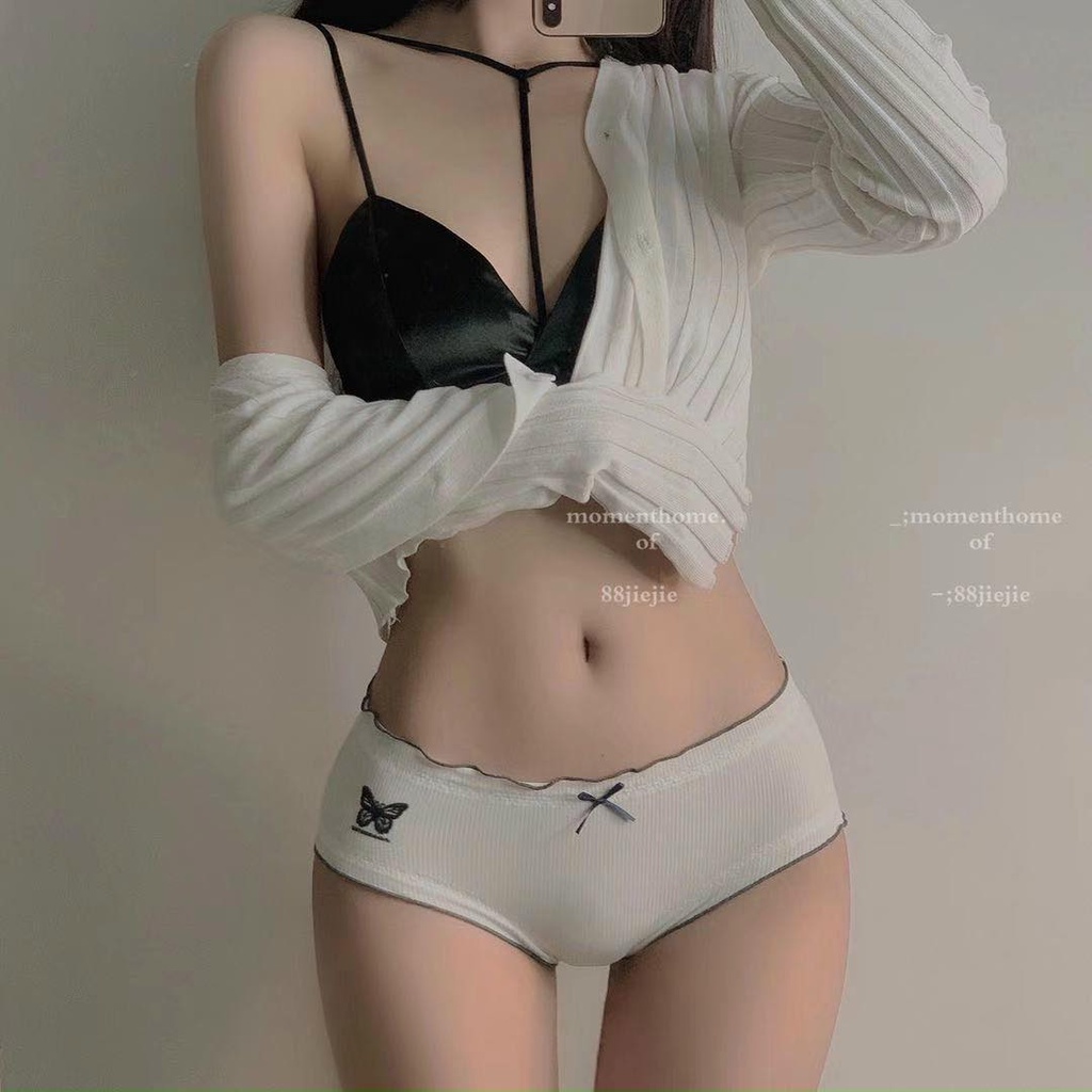 QUẦN LÓT COTTON KHÁNG KHUẨN CO GIÃN VIỀN SÓNG, HÌNH BƯỚM SIÊU XINH