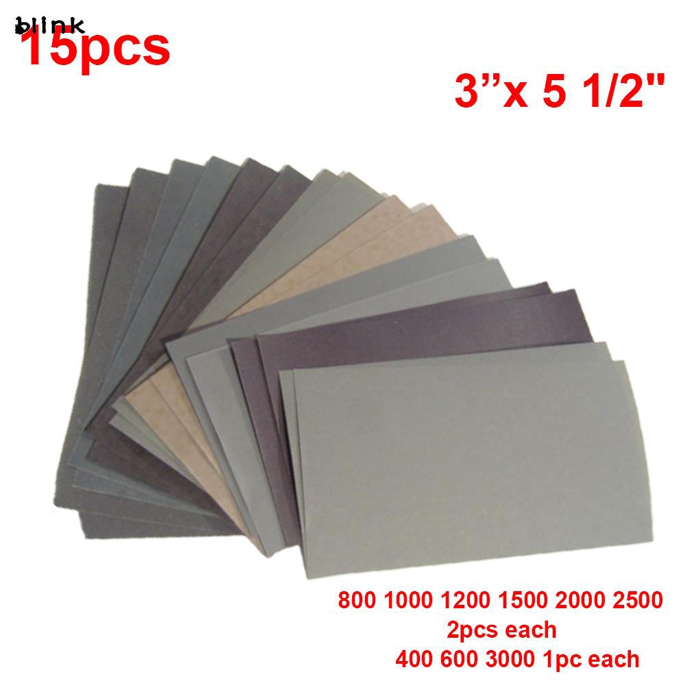 Set 15 Giấy Nhám 400 600 3000 800 1000 1200 1500 2000 2500 tiện dụng