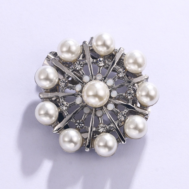 Trâm Cài Áo Hình Ngôi Sao Đính Đá Và Ngọc Trai Thời Trang Âu Mỹ Cho Nữ