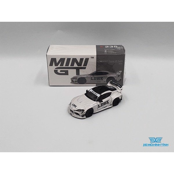 Xe Mô Hình LBWK Toyota GR Supra 1:64 MiniGT ( Trắng )