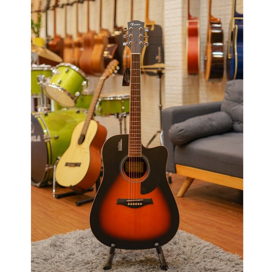 [KHÔ MÁU] Đàn Guitar Acoustic Rosen G11 chính hãng, Full Gỗ Thịt - Tặng kèm bộ phụ kiện - BẢO HÀNH 12 THÁNG