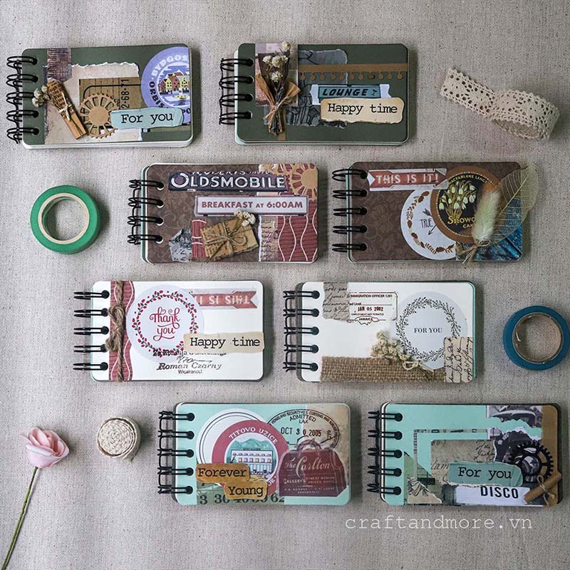 Scrapbook album ảnh handmade nhỏ LOVECARDS
