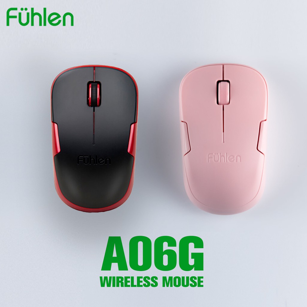 Chuột không dây Fuhlen A06 Pink Optical Wireless