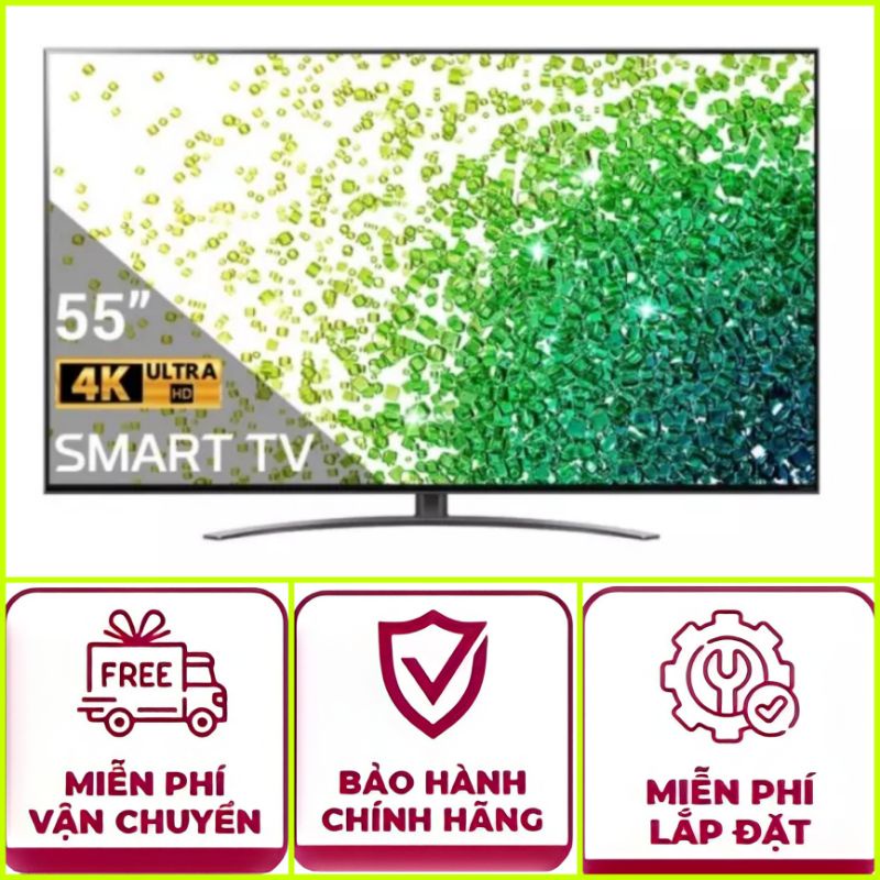 Smat Tivi LG 55NANO86TPA < Giá rẻ > chính hãng BH:24 tháng tại nhà từ nhà sản xuất trên toàn quốc
