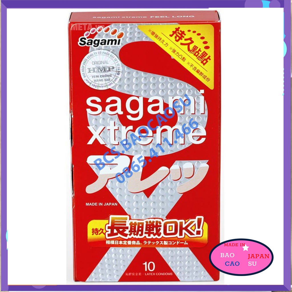 Combo 23 bao cao su Kéo dài thời gian Sagami Feel Long 10 + Miracle Fit 10 + Original 0.02 hộp 03 [Free Ship]