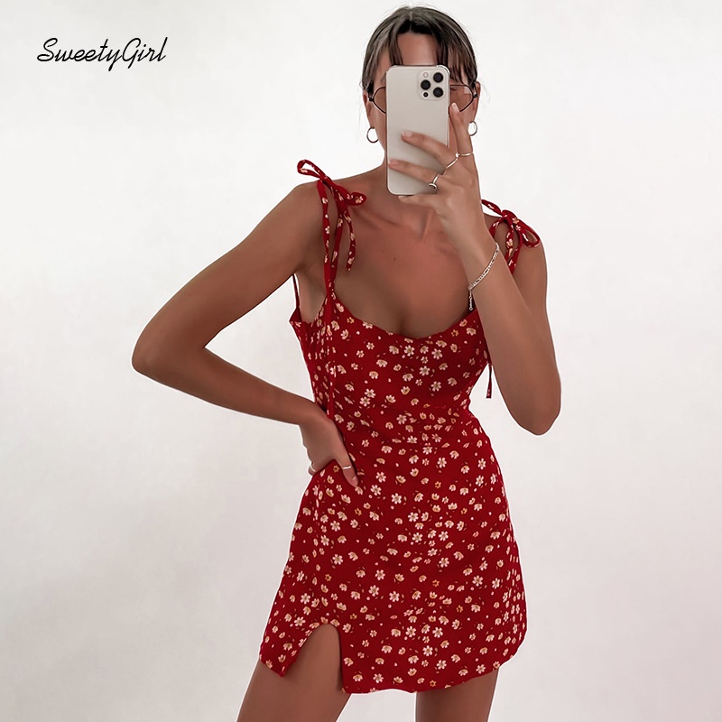 Đầm Hai Dây Dáng Ôm Hở Lưng Thời Trang 2022 Dành Cho Nữ