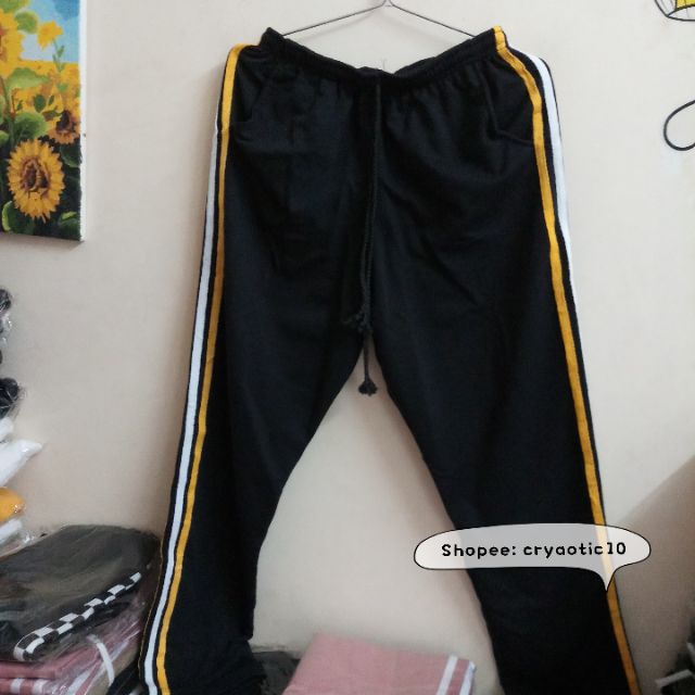 [Kèm video +  hình thật] Quần 3 sọc trắng vàng/ đỏ 3 lines pant unisex | WebRaoVat - webraovat.net.vn