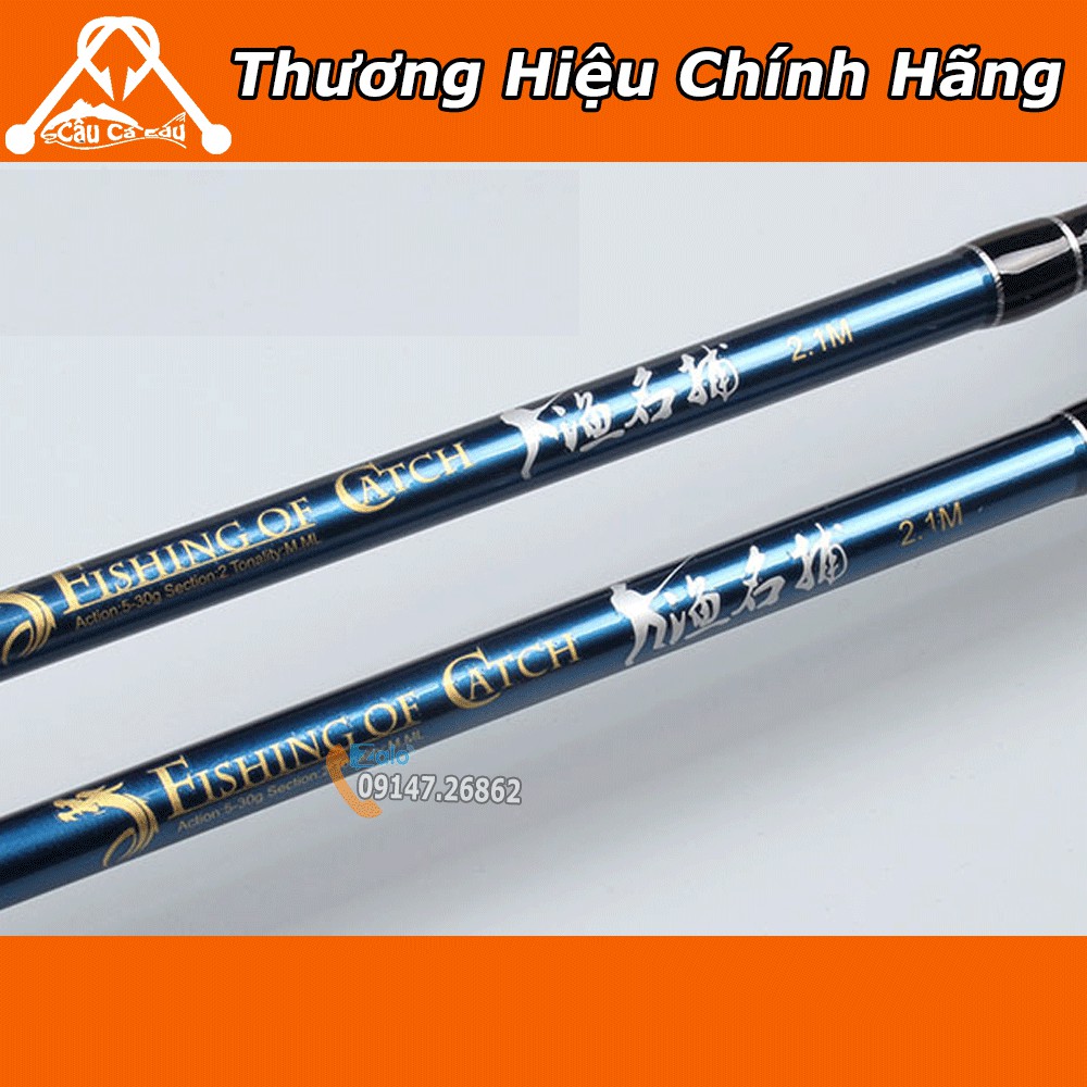 Cần Câu Máy Đứng Lure Bạo Lực 2 Khúc Fishing Catch Siêu Rẻ- Câu Cá E du