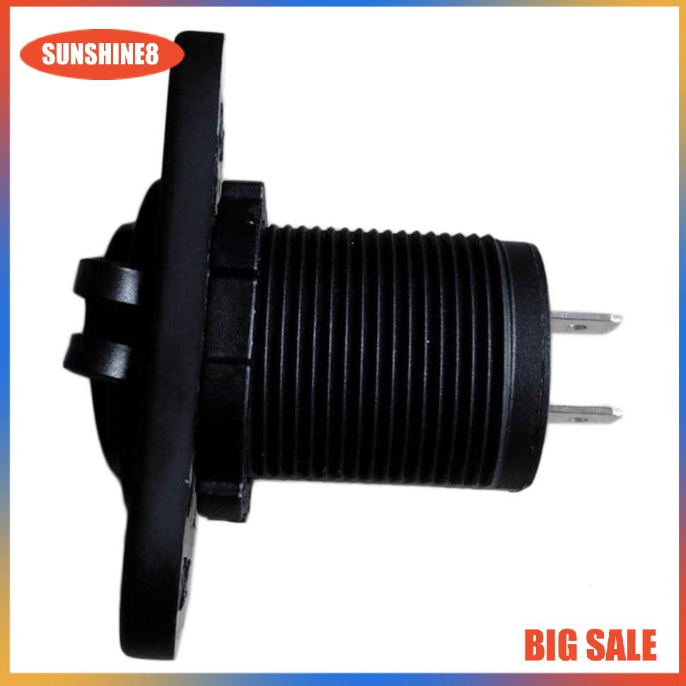 【SUN】12V Dual USB Charger Power Socket Outlet Plug Panel Mount Boat Truck Auto