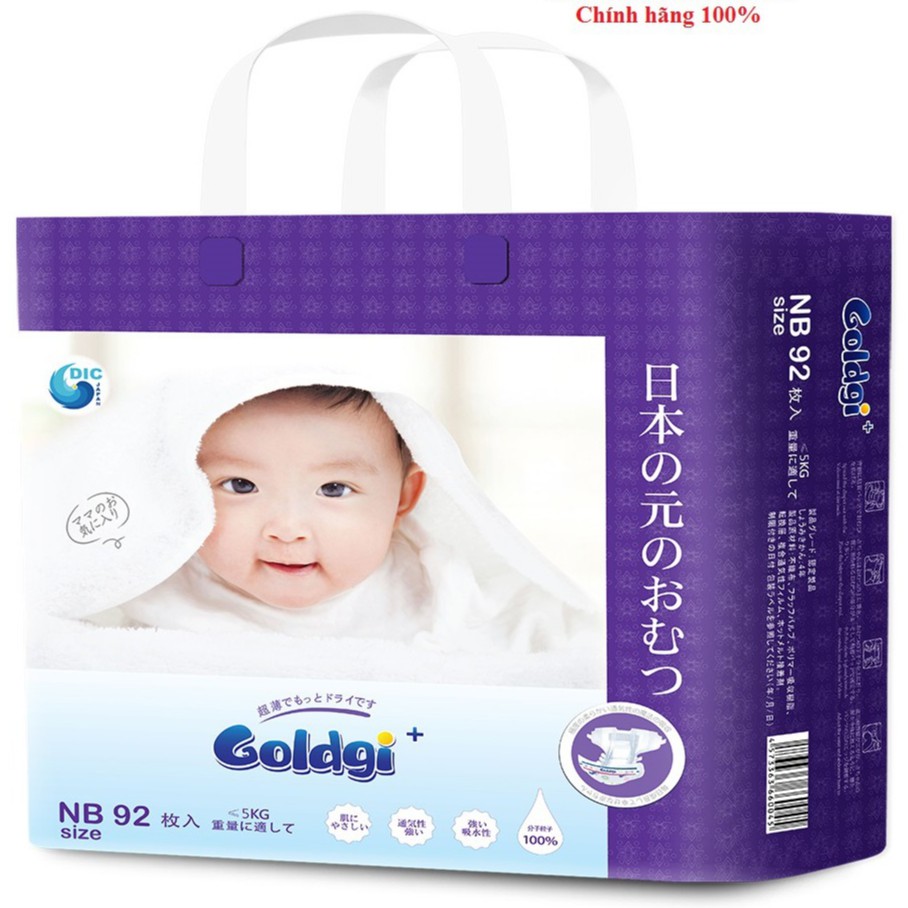 Bỉm quần/dán goldgi mẫu mới 2020 đủ size NB92/S84/M66/M60/L56/L48/XL46/XL44/XXL32