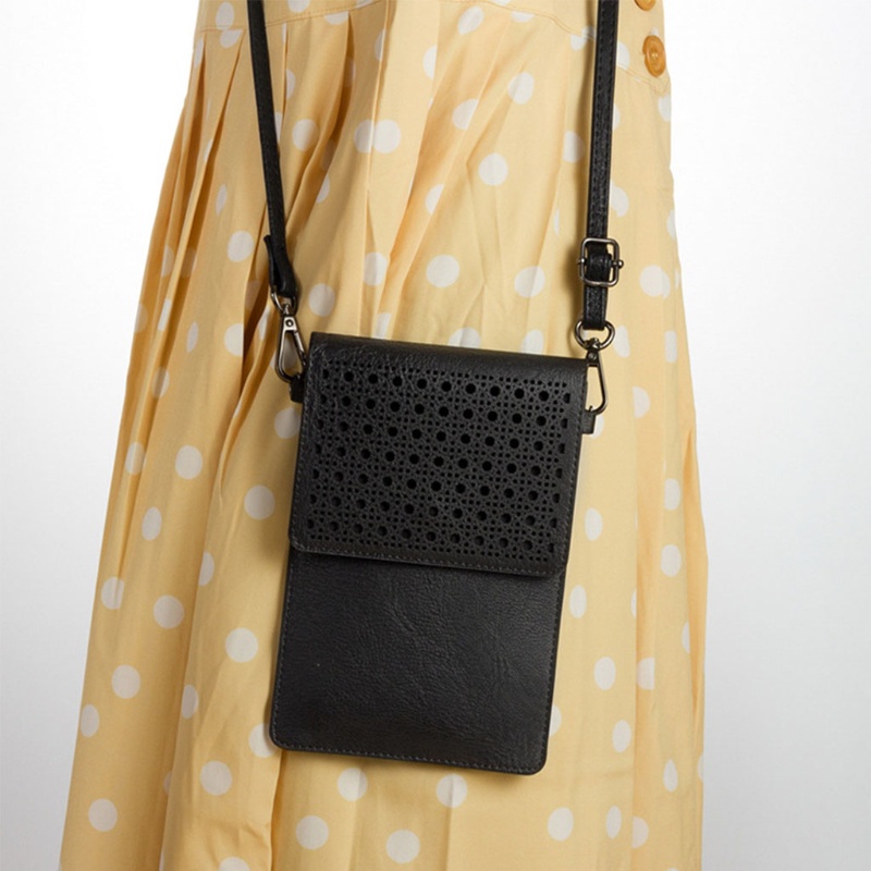 Túi Da Đeo Chéo Nhỏ Gọn Siêu Nhẹ Có Thể Chạm Màn Hình Cảm Ứng Dành Cho Nữ