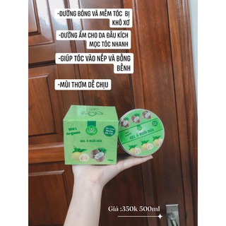 combo dầu gội + gel ủ bưởi dừa