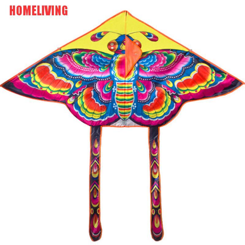 Diều Gấp Hình Bướm Màu Cầu Vồng 90 * 55cm Kèm Dây Điều Khiển 50M