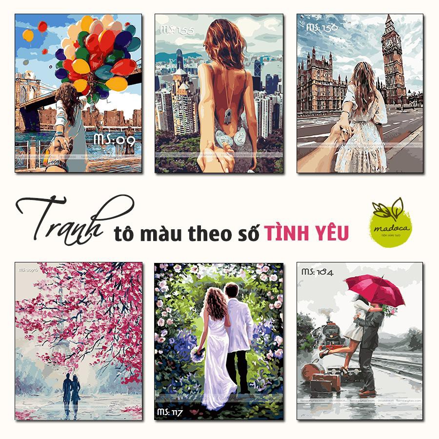 Tranh tô màu theo số Madoca [TỔNG HỢP TRANH CHỦ ĐỀ TÌNH YÊU] | BigBuy360 - bigbuy360.vn