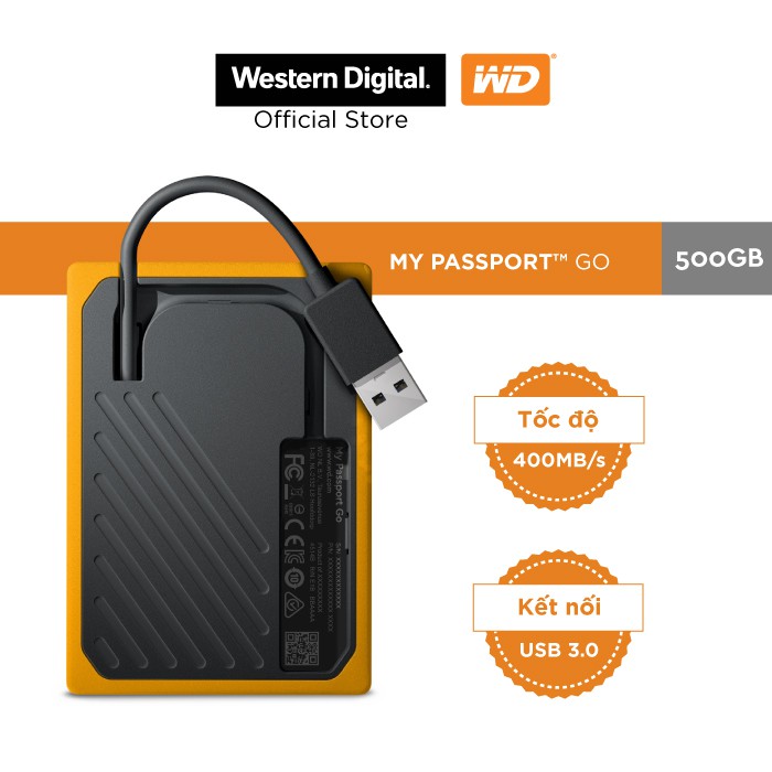 Ổ cứng WD My Passport Go 500GB