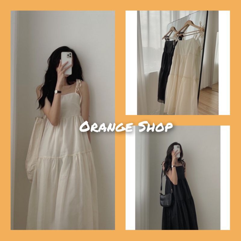 [FREESHIP]Đầm Váy Voan Tơ  Váy Kiểu Công Chúa Phong Cách Bánh Bèo Nữ Kèm Ảnh Thật Cận Chất Vải Orange Shop