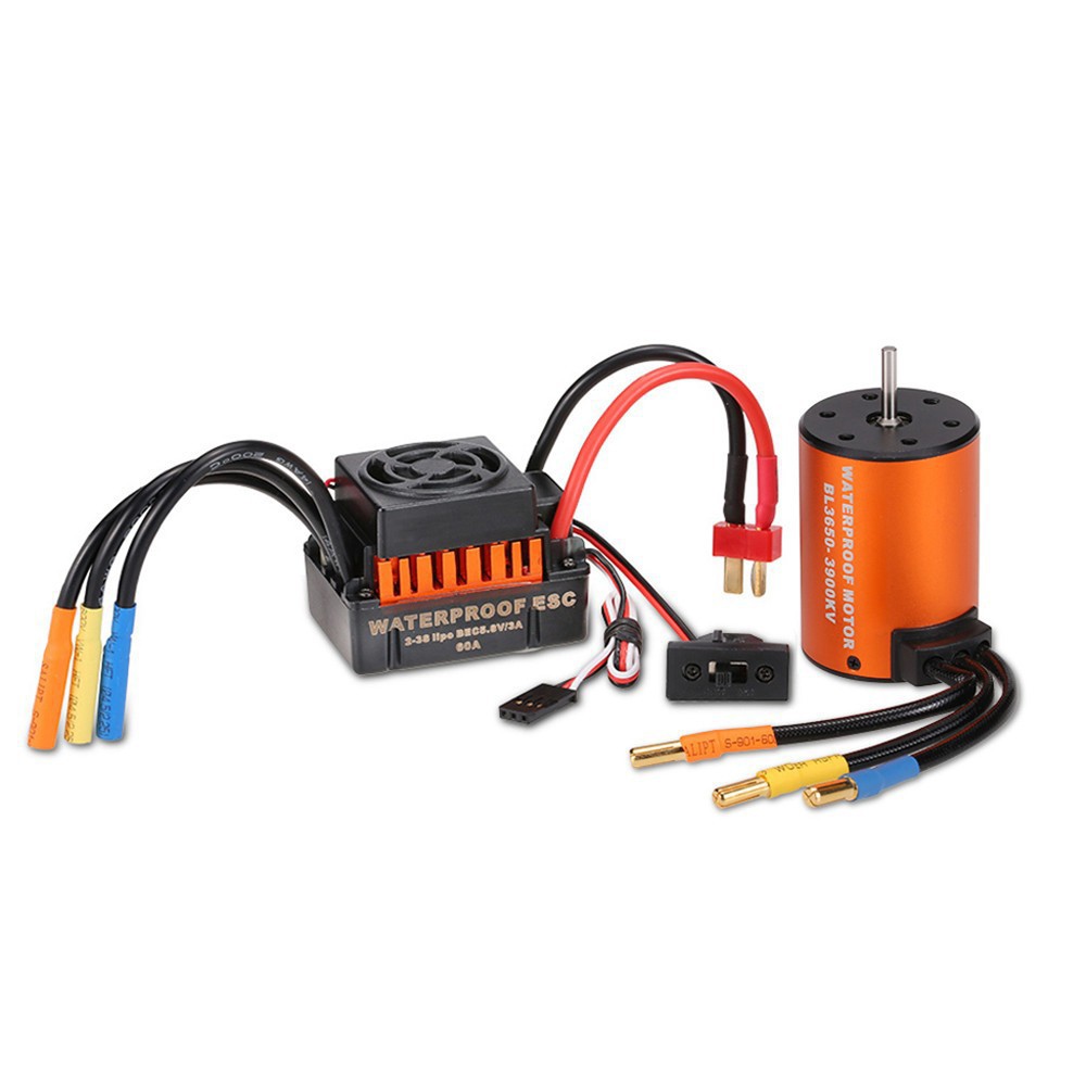 【RC Kuduer】Surpass Hobby Waterproof 3650 3900KV Brushless RC Car Motor