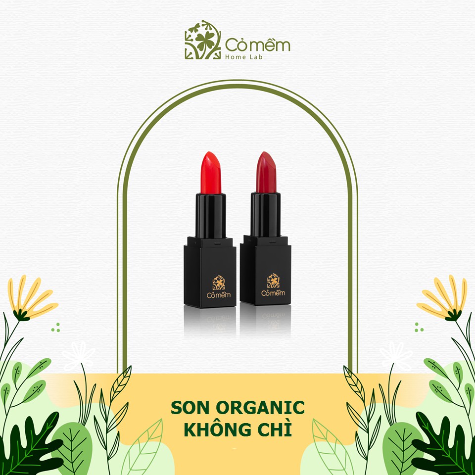 Son lụa không chì chống thâm môi, thành phần organic tự nhiên an toàn cho cả bà bầu