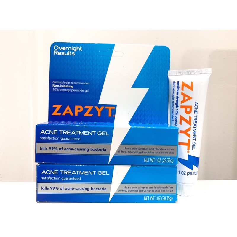 Kem Chấm Mụn ZAPZYT Acne Treatment Gel 10% Benzoyl Peroxide -1oz-28.35g