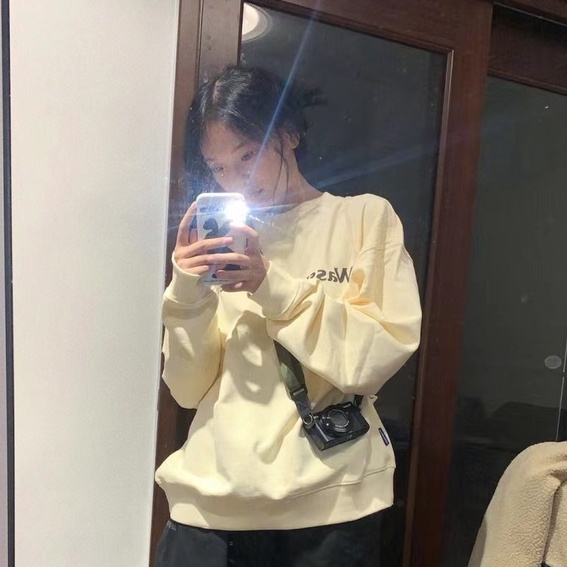 ZHELIHANGFEI Áo Thun Nữ Dài Tay Cổ Tròn Thời Trang Hàn