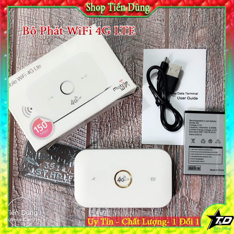 Bộ phát sóng Wifi 4G Lte 150Mbps pin dùng 4- 6h liên tục hay Bộ Mobie Wifi 4G Lte hỗ trợ mọi sim điện thoại