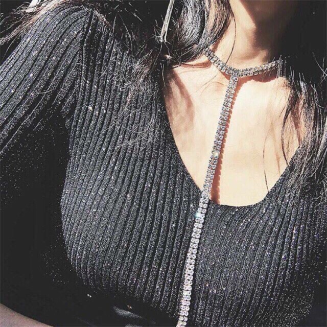 ✨Choker 2 dây đá✨(Đeo đc 2 kiểu nha ce)