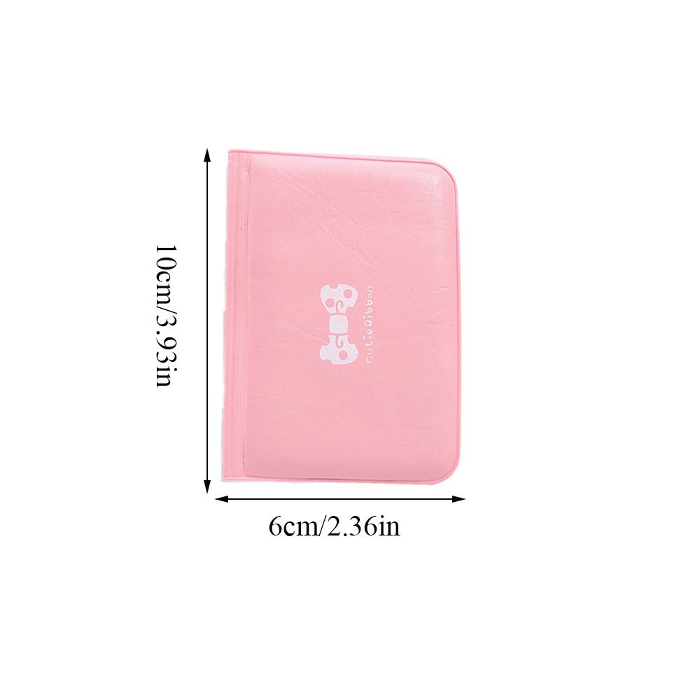 Daphne Ví Đựng Thẻ ID 12 Ngăn Bằng PVC Đính Nơ Xinh Xắn