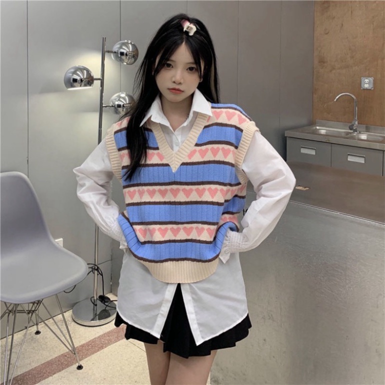 Áo Gile Len,Áo Len Nữ  Hàn Quốc Hàng Dệt Kim form chuẩn cực xinh cho chị em Hàng Mới Hàng New | BigBuy360 - bigbuy360.vn