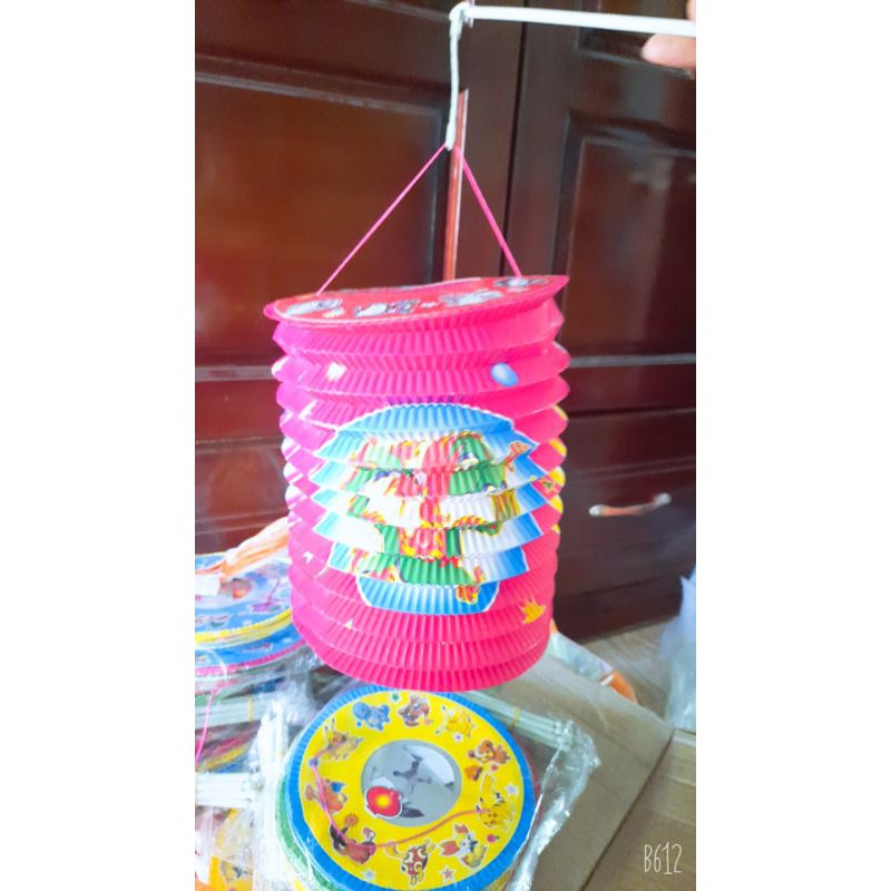 Lồng đèn hình trụ 20cm nhiều mẫu