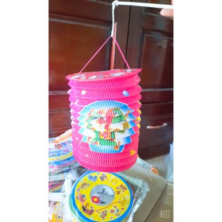 Lồng đèn hình trụ 20cm nhiều mẫu
