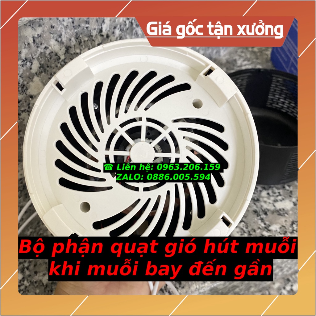 [HOT] Máy Bắt Muỗi Bằng Đèn Led Xanh Thông Minh Không Gây Tiếng Ồn, Dây USB Thông Dụng