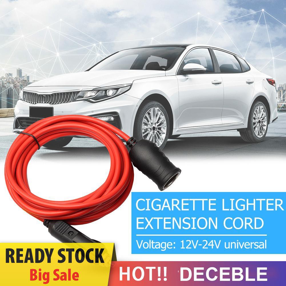 Dây ổ cắm cáp mở rộng dạng tẩu thuốc 12ft 24v 10a dành cho xe hơi