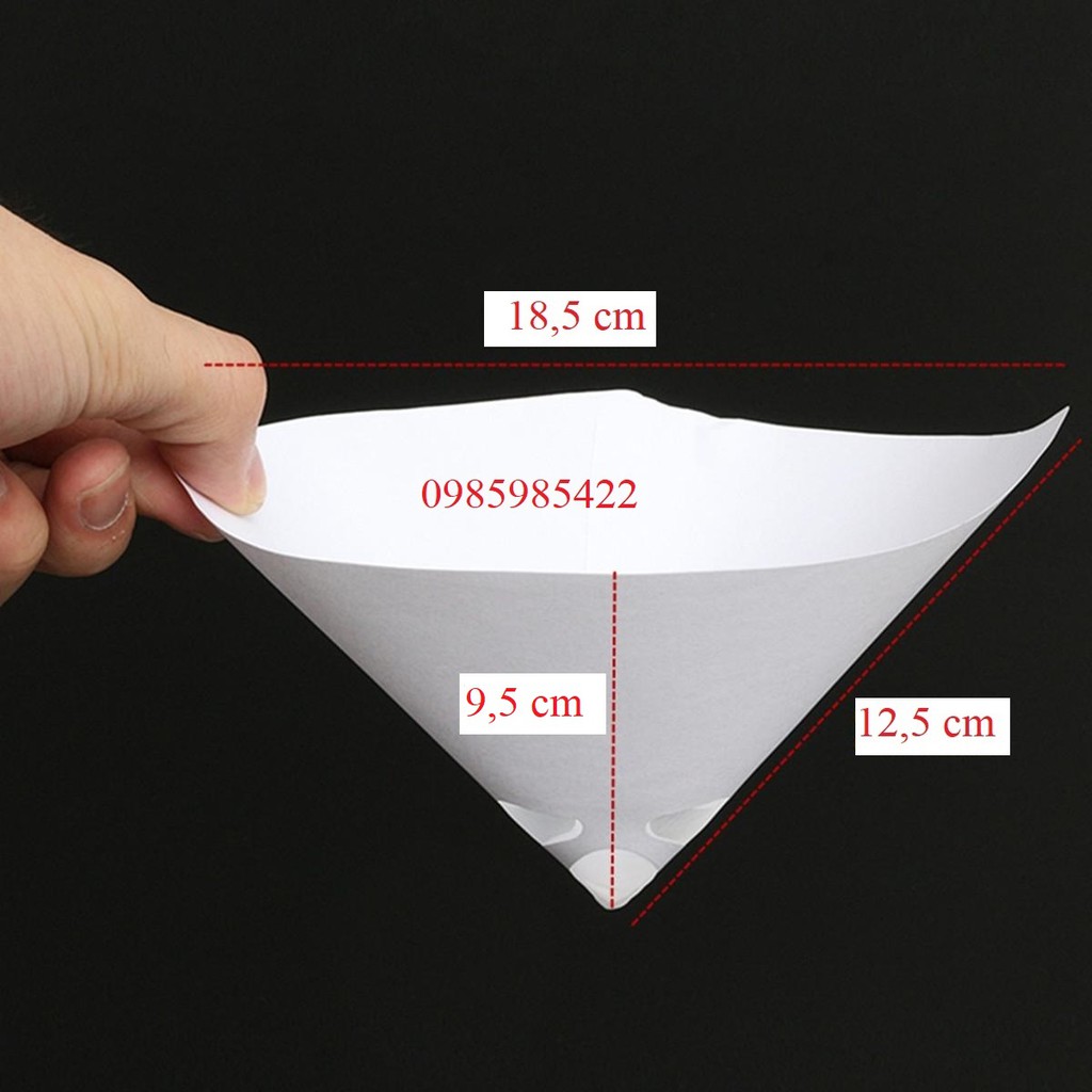 250 cái Phễu lọc sơn, dầu bóng,hóa chất, Phễu giấy Lọc, Cốc lọc Siêu dai, chống thấm tốt cho sơn SONQUANGPHU422