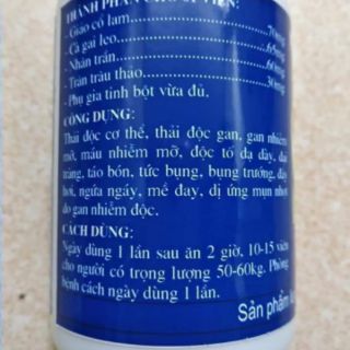 Viên thải độc cơ thể