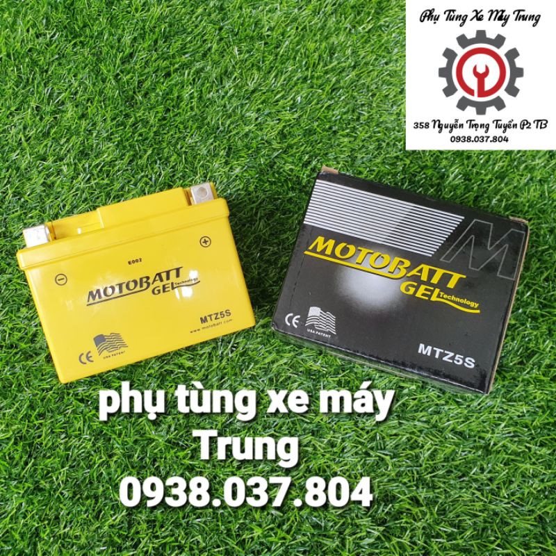 Bình điện  gel Motobatt USA size nhỏ dành cho các dòng xe phổ thông