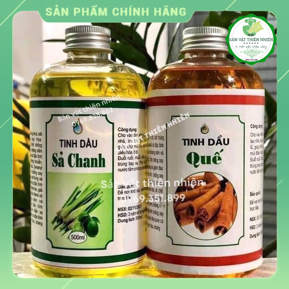 Giá tận gốc Tinh dầu Sả chanh - Quế 500ml đuổi muỗi, xông thơm phòng, khử