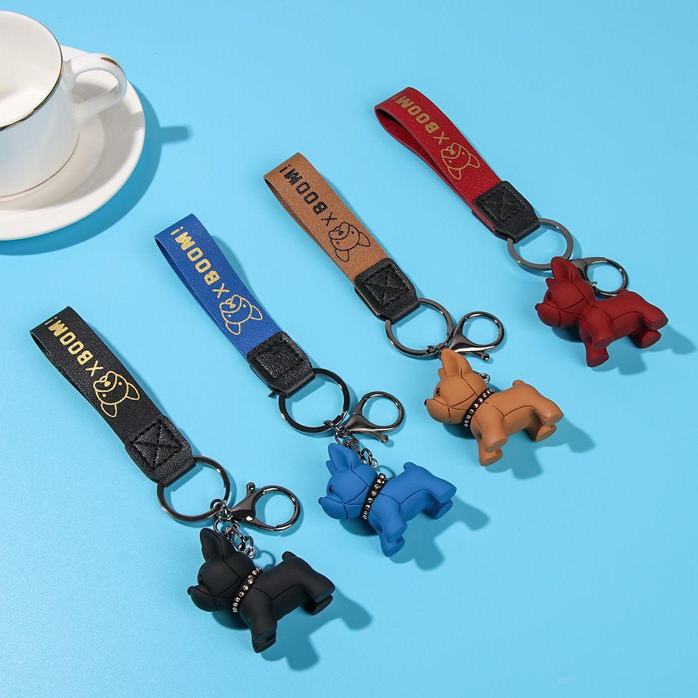 BORAG Móc Khóa Hình Chó Bull Chống Nước Thời Trang