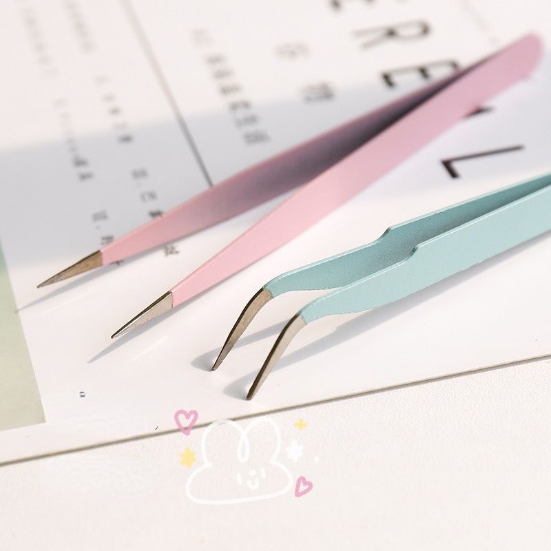 Nhíp gắp sticker màu macaron, nhíp gắp hình dán hỗ trợ trang trí album sổ tay