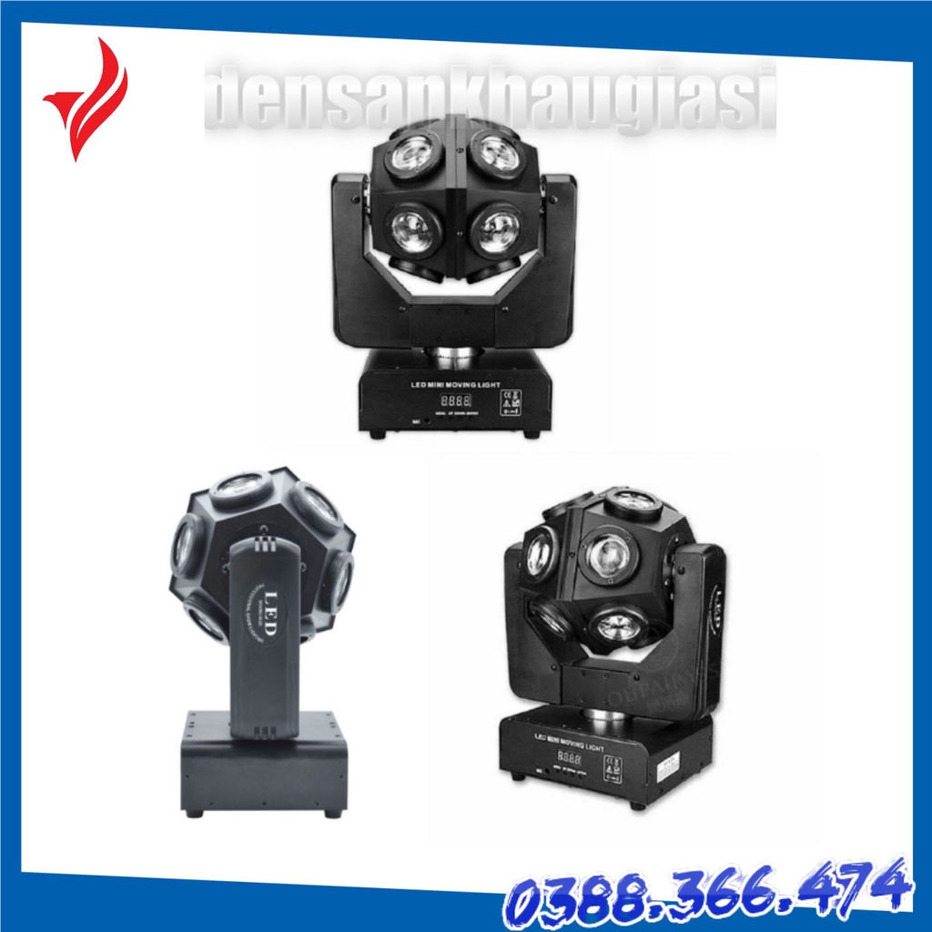 Đèn Quay Karaoke Moving 12 Mắt Led Đèn Sân Khấu Giá Sỉ