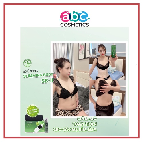 Bộ ủ nóng tan mỡ bụng đùi Slimming body thải mỡ thừa thon gọn eo ABC Cosmertics