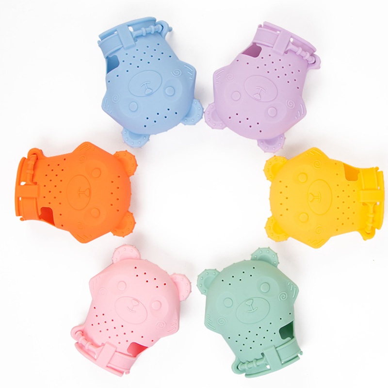 Haha Găng Tay Silicone Không Chứa BPA Đồ Chơi Ngậm Mọc Răng Ngăn Ngừa Trầy Xước Giảm Đau Tay