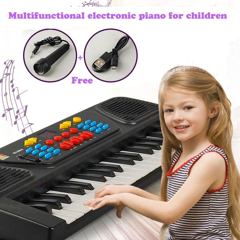 Bàn phím điện tử âm nhạc kỹ thuật số 37 phím piano điện có thể sạc lại 